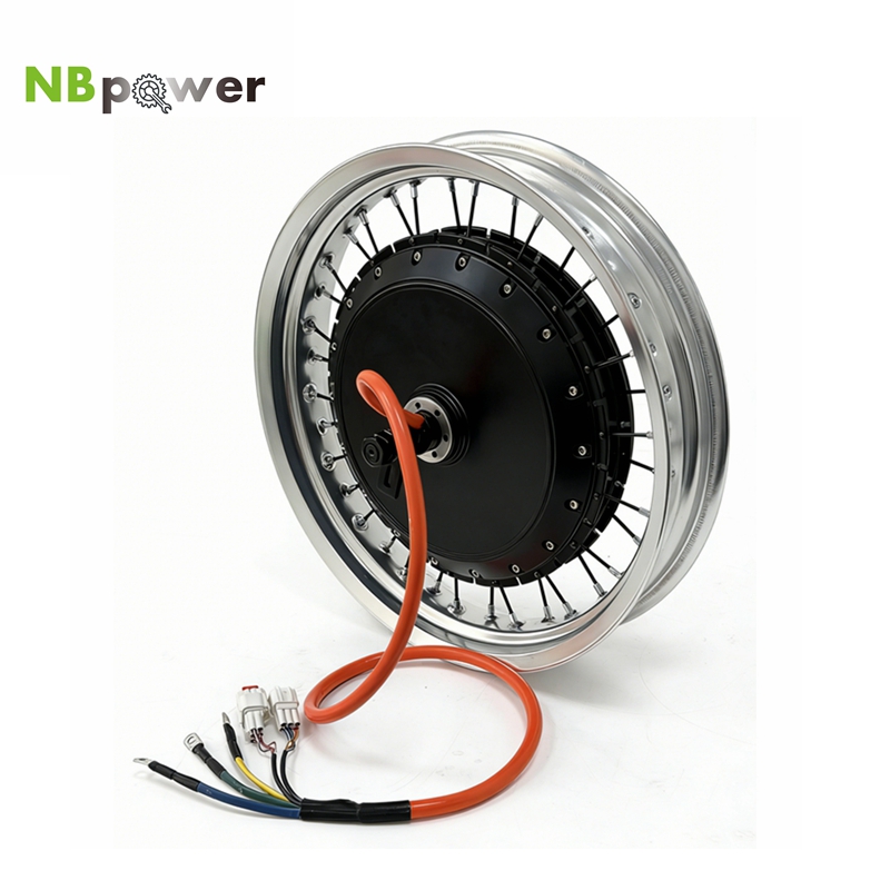 72V 8000W Brushless Hub Motor - Colorful 17x3.0 NBpower/QS V3 273 40H