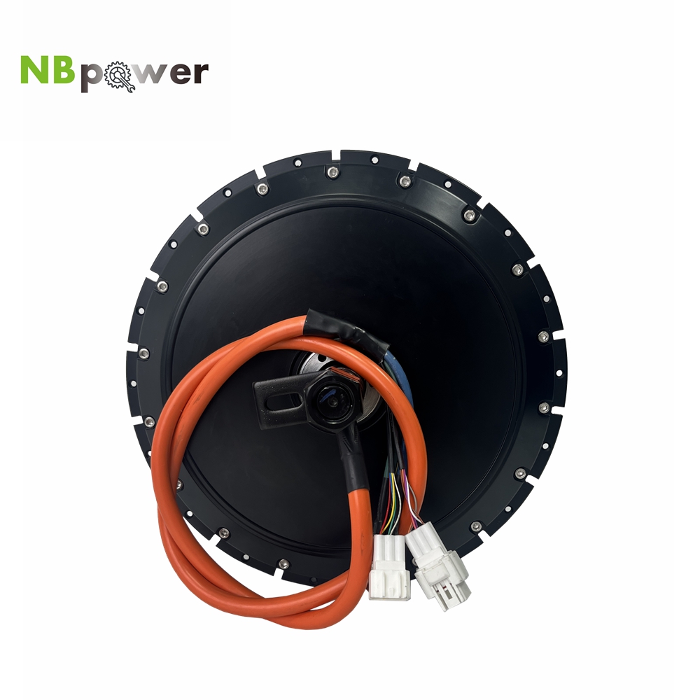 72V 8000W Brushless Hub Motor - NBpower 18x22mm Axle 40H QS 273
