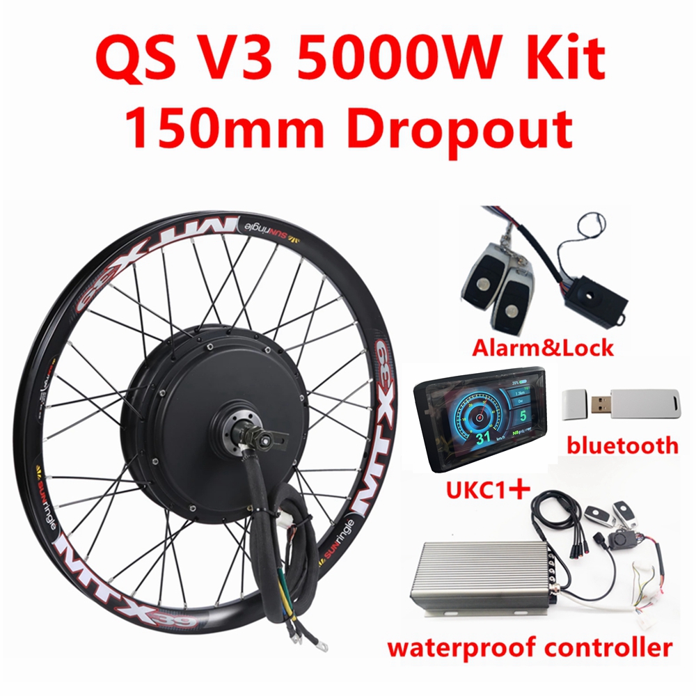 5000W Hub Motor Kit 72V - QS205 V3 48-72v 5000W 3.5T/5T Rear