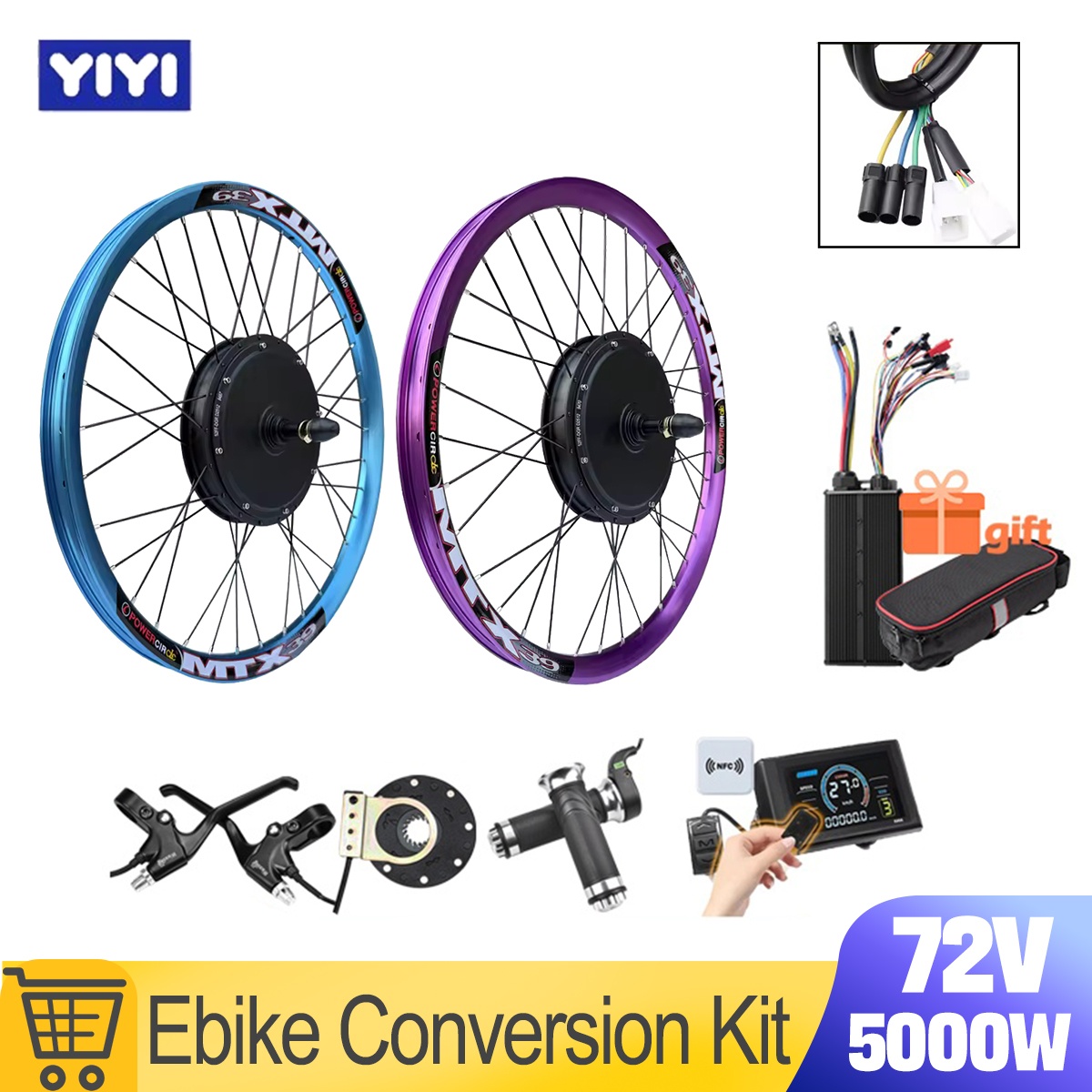 New MTX39 72V 5000W EBike Conv - 5000W Hub Motor Kit 72V ulasan dan harga