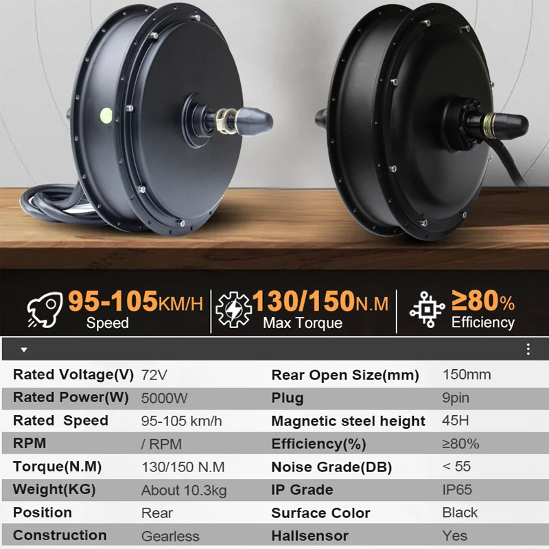 New MTX39 72V 5000W EBike Conv - 5000W Hub Motor Kit 72V ulasan dan harga