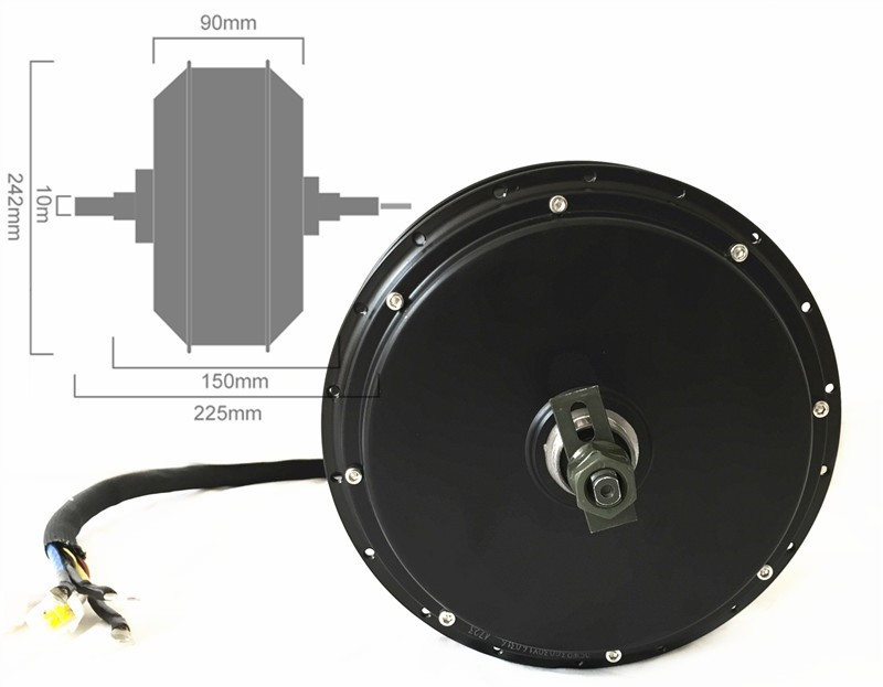 NBpower QS205 50H V3 72v 5000W - 5000W Hub Motor Kit 72V ulasan dan harga