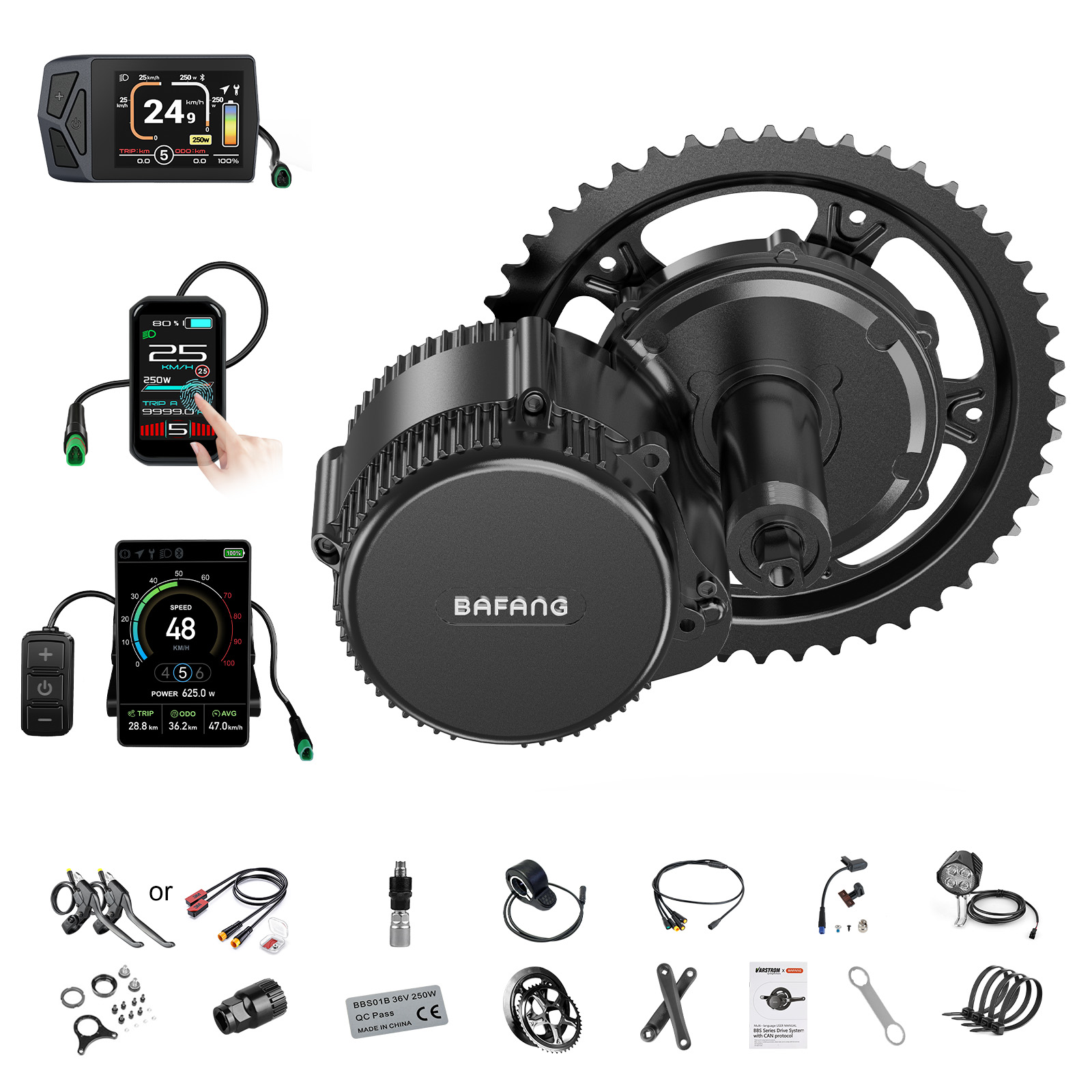[US Local Shipping] Bafang Mot - Central Motor Kit With Torque Sensor 500W ulasan dan harga