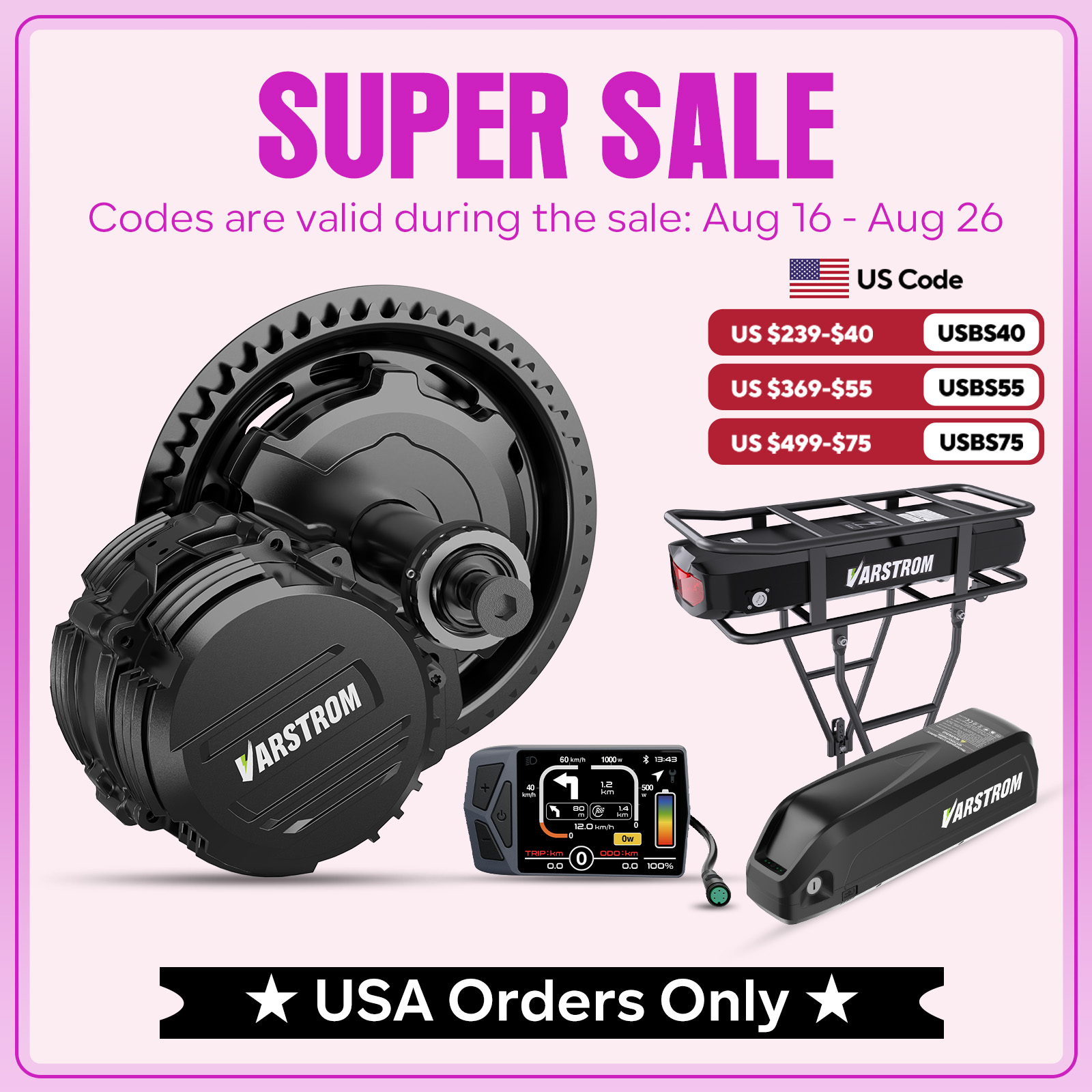 Varstrom TSDZ2B TSDZ8 TSDZ16 M - High Torque Brushless Mid Motor Kit ulasan dan harga