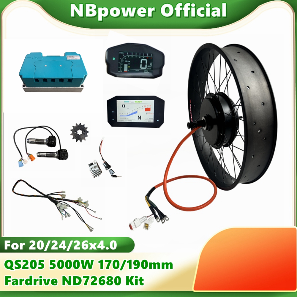 NBpower QS205 72V 5000W 170/19 - 5000W Hub Motor Kit 72V ulasan dan harga