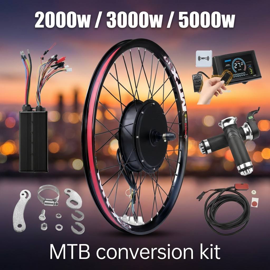 72V 5000W Ebike Kit with S966  - 5000W Hub Motor Kit 72V ulasan dan harga