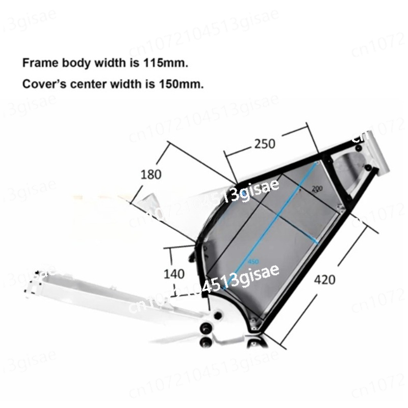 Electric Bicycle  Inside Batte - 3000W Stealth Bomber Motor ulasan dan harga