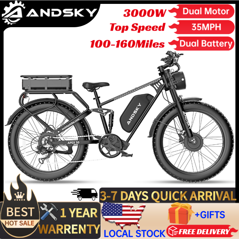 ANDSKY Apex50 AWD Electric Bik - High Torque Brushless Mid Motor Kit ulasan dan harga